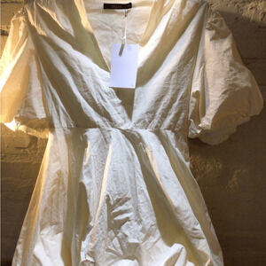 NEW! DELUC Butter lemon Poplin dress